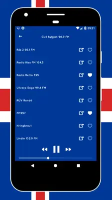 Radio Iceland + Radio FM Iceland - Icelandic Radio android App screenshot 0