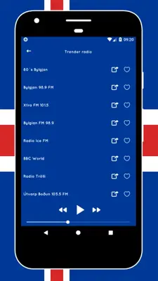 Radio Iceland + Radio FM Iceland - Icelandic Radio android App screenshot 3